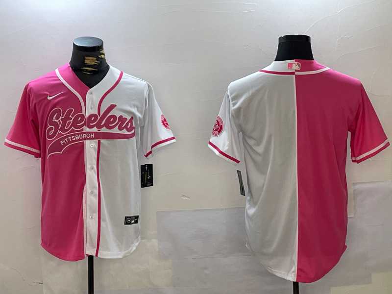 Men%27s Pittsburgh Steelers Blank 2024 Arctic Red White Salute To Service Stitched Baseball Jersey->san francisco 49ers->NFL Jersey